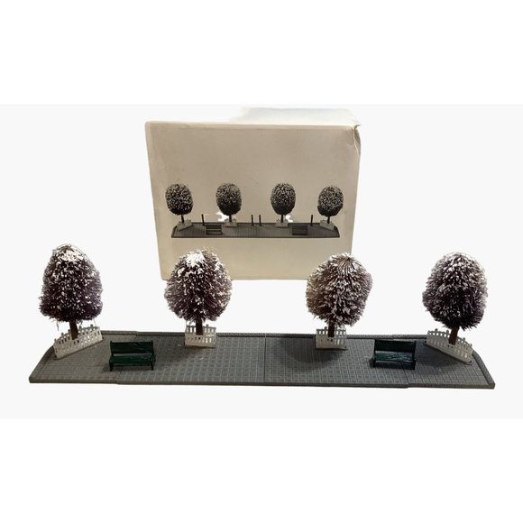 Department 56 Snow Village Collection Boulevard #5516 For Parts 10 Piece Set VTG - Picture 2 of 5